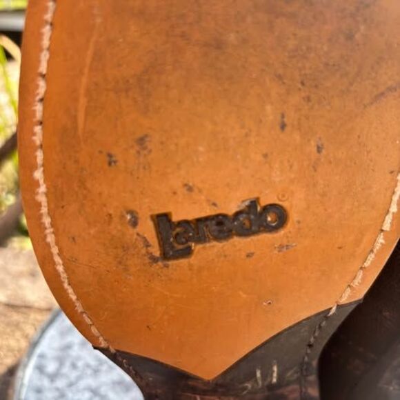 Laredo Men’s 10.5 Leather cowboy boots - Picture 10 of 10